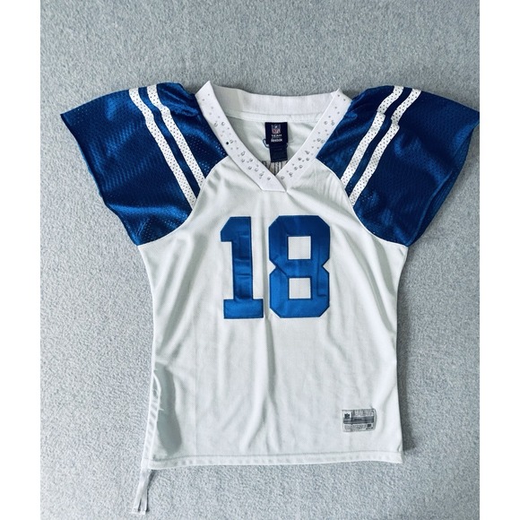 Indianapolis Colts Women's Reebok Peyton Manning Bling Jersey NFL Large Read - Picture 4 of 15